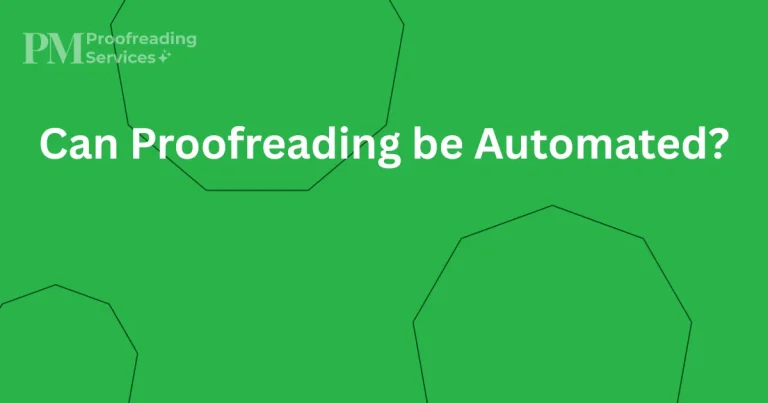 Can Proofreading be Automated