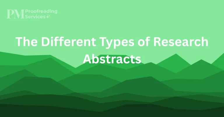 The Different Types of Research Abstracts