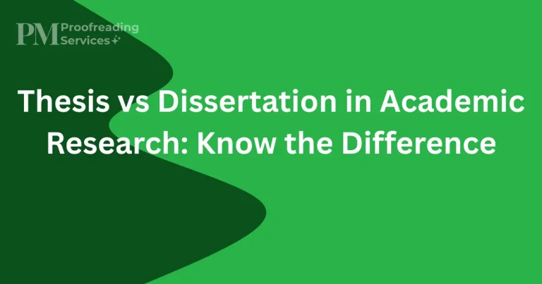 Thesis vs Dissertation in Academic Research Know the Difference