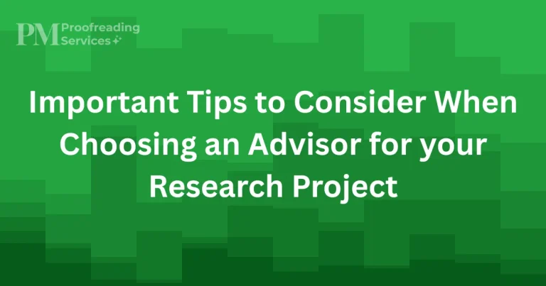 Important Tips to Consider When Choosing an Advisor for your Research Project
