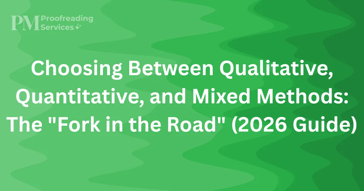 Choosing Between Qualitative, Quantitative, and Mixed Methods The Fork in the Road (2026 Guide)