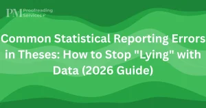 Common Statistical Reporting Errors in Theses How to Stop Lying with Data (2026 Guide)