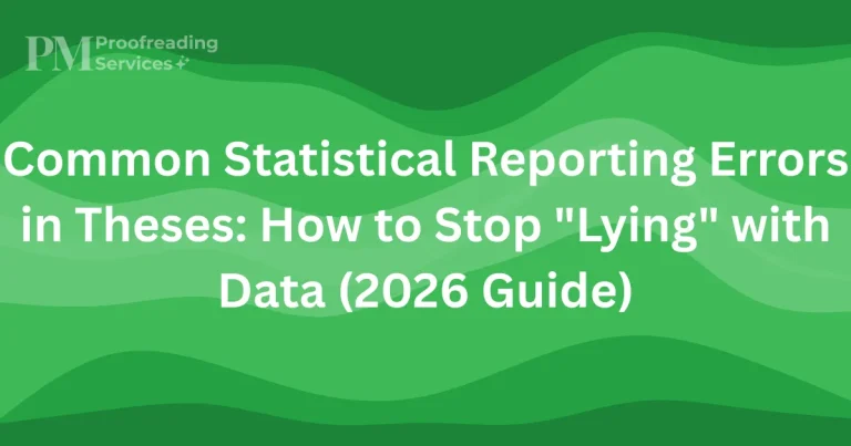 Common Statistical Reporting Errors in Theses How to Stop Lying with Data (2026 Guide)