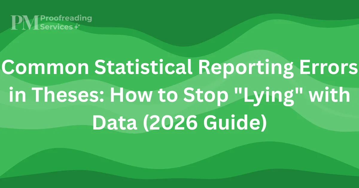 Common Statistical Reporting Errors in Theses How to Stop Lying with Data (2026 Guide)