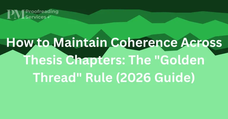 How to Maintain Coherence Across Thesis Chapters The Golden Thread Rule (2026 Guide)