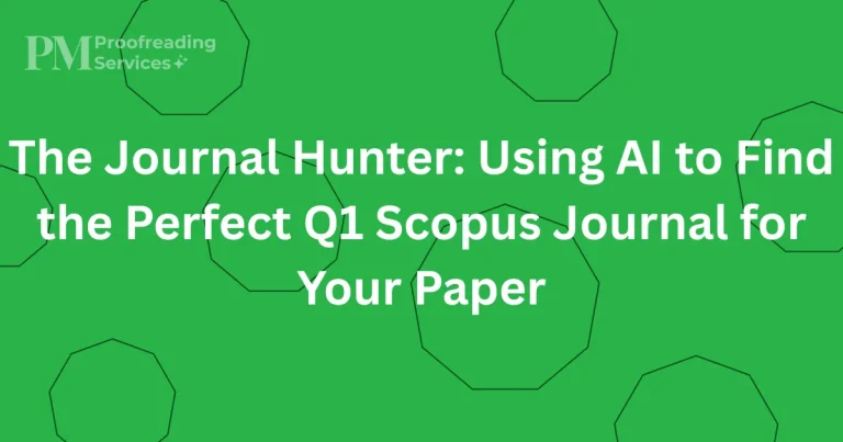 The Journal Hunter Using AI to Find the Perfect Q1 Scopus Journal for Your Paper