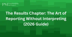 The Results Chapter The Art of Reporting Without Interpreting (2026 Guide)