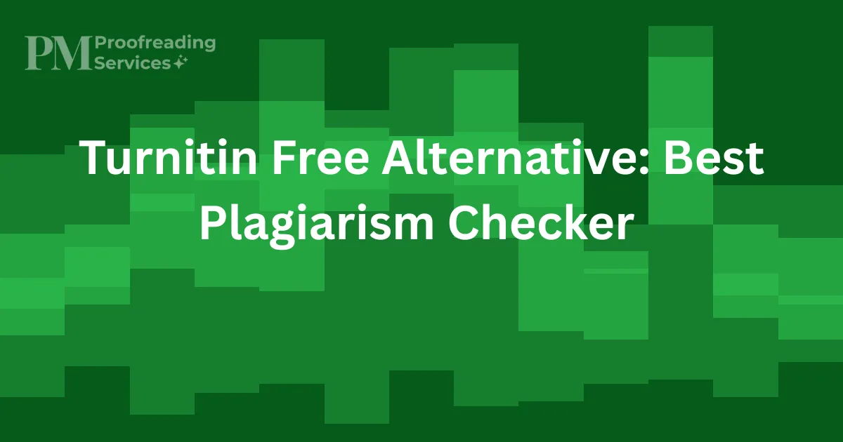 Turnitin Free Alternative Best Plagiarism Checker 2026