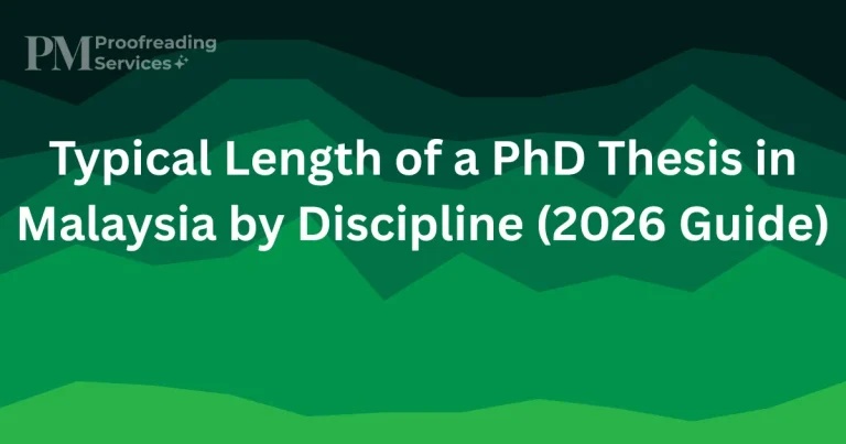Typical Length of a PhD Thesis in Malaysia by Discipline (2026 Guide)