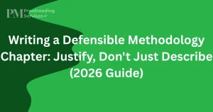 Writing a Defensible Methodology Chapter Justify, Don't Just Describe (2026 Guide)