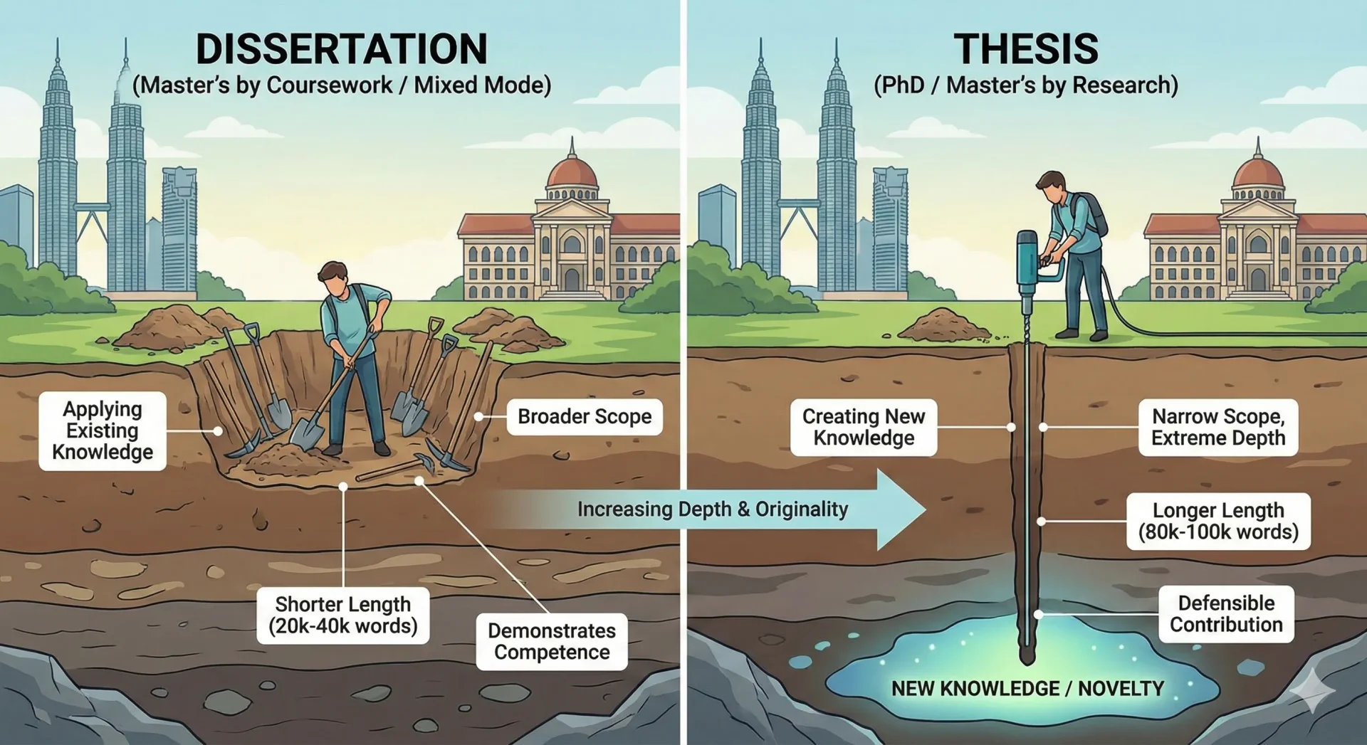 thesis vs disseration