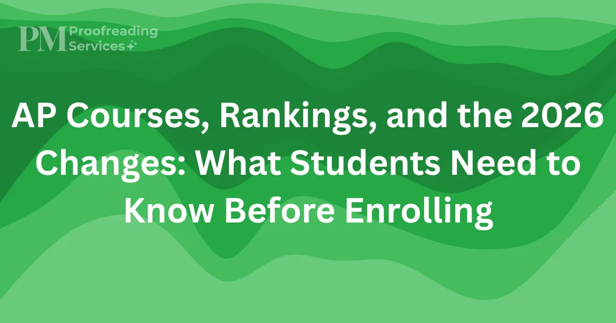 AP Courses, Rankings, and the 2026 Changes What Students Need to Know Before Enrolling